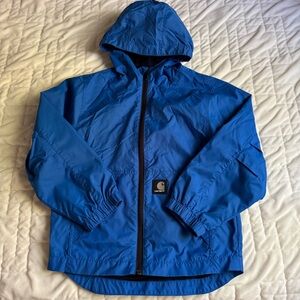 Boys Carhartt Jacket Light Windbreaker Blue Size XS 6
